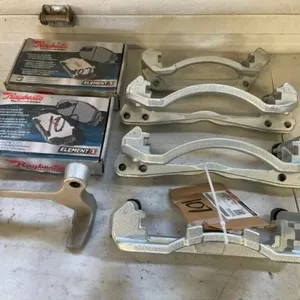 QTY OF CALIPER BRACKETS, 2 SETS BRAKE PADS