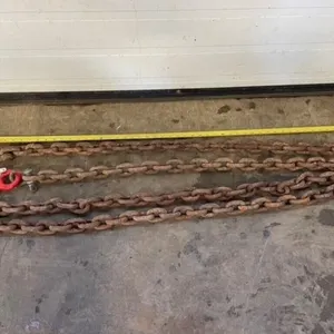 HEAVY 15' CHAIN & 1/2" SAFETY HOOK
