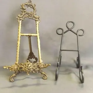 Decorative Vintage Style Brass Easel - Ornate