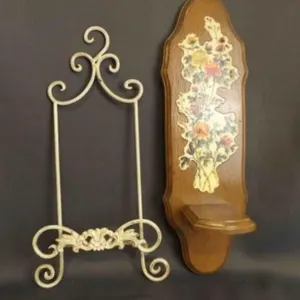 Decorative Ornate Scrolled Design Easel - Wall Mt.