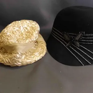 Black Wool Felt Savory Fashion Hat ft. Butterfly