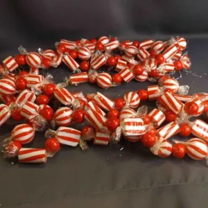 2 Peppermint Candy Cane Candy Garland