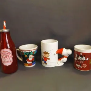 3 Christmas Coffee Mugs - Mickey & Minnie Mouse