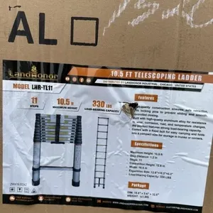 Land Honor MODEL LHR-TL11 telescoping ladder.