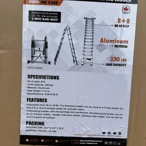 Land Honor LHR T:638 16.5 FT TELESCOPING LADDER