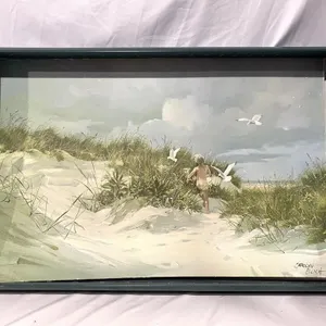 Art, Carolyn Blish, child running on beach