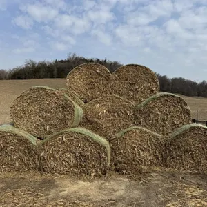35 - 4x6 Round Bales Corn Fodder