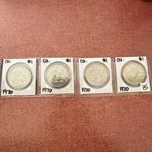 IN - (4) 1970 Canadian One Dollar Coins