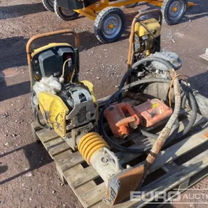 Petrol Trench Compactor (2 of) 110 Volt Poker Drive Unit (2 of) Vibrating Poker 