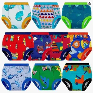 10 Pairs Big Elephant Boys Potty Training Pants, Size 4T