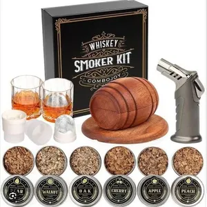 Asovnis Whiskey Smoker Kit for Drinks, Model A3442