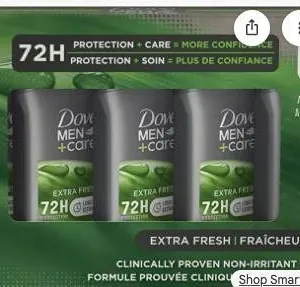 Dove Men+Care Antiperspirant 5 Pack