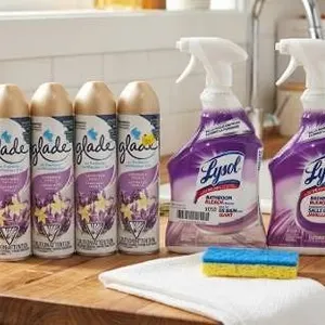 Glade Air Freshener & Lysol Bathroom Cleaner
