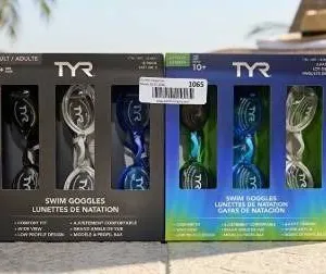 Lot of 2 - 3 pack TYR Swim Goggles Adult & Junior