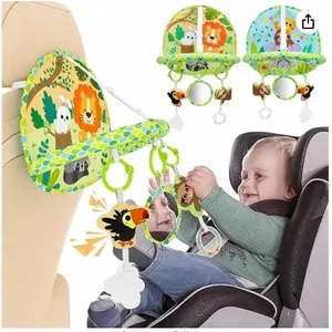 Dr.Rapeti Baby Car Seat Toy for Travel Rear Facing Double Sided Baby Travel Activity Car Seat Entert