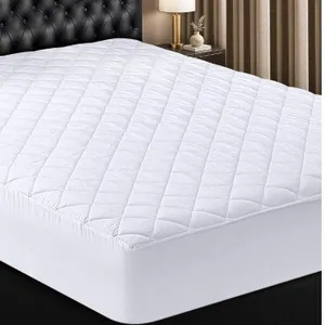 Utopia Bedding Microfiber Quilted Fitted Mattress Pad, Queen