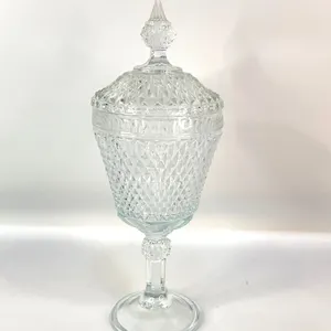 Indiana Glass Apothecary Jar & Murano Style Glass Swan