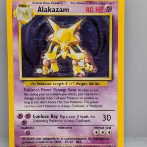 Pokemon 1999 Alakazam Holo 1 *HP