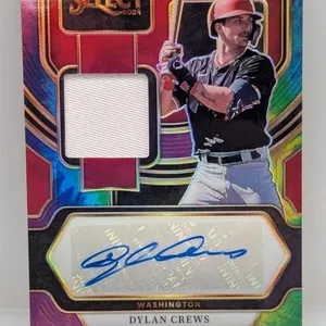 2024 Dylan Crews Select TieDie Prizm Auto Relic/25