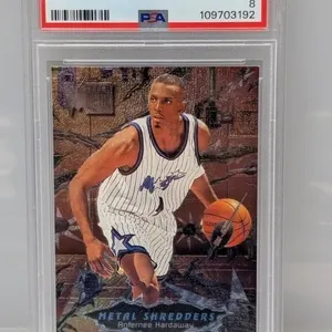 1996 Fleer Metal Afernee Hardaway 239 PSA 8