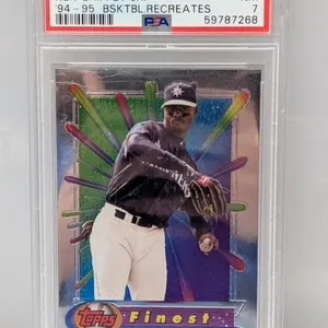 2017 Topps Finest Ken Griffey Jr Recreates PSA 7