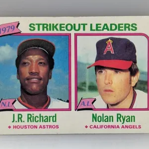1980 Topps Leaders JR Richard Nolan Ryan #206 Edge