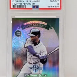 1997 Donruss Lim Exposure Griffey Jr White PSA 8