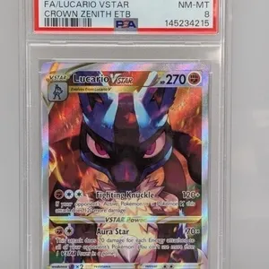 Pokemon Lucario Vstar Black Star Promo PSA 8