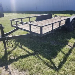 1989 16' x 8' Dual Axle Utility Trailer