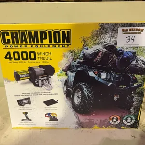 Unused Champion 4000lb winch
