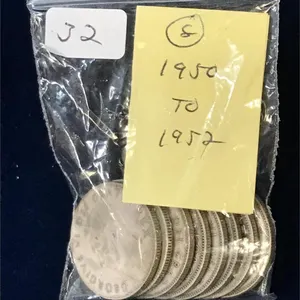 8 Can Silver 25 Cent Pcs 1950 - 1952  $2.00