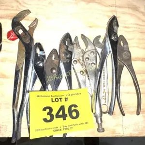 ASST PLIERS, CHANNEL LOCK, VISE GRIP