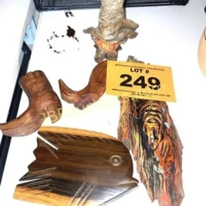 CARVED WOOD SCLUPTURES