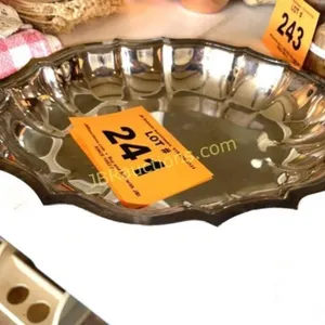 SIVLER SERVING BOWL