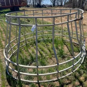 Aluminum round bale feeder