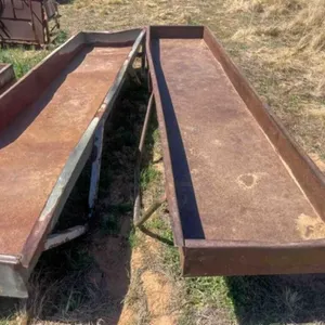 2-12ft metal feed bunks