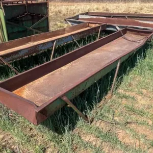 2-12ft metal feed bunks
