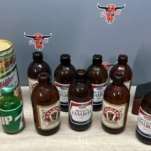 Miscellaneous liquor and pop bottles