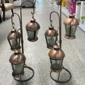 2 Tea light garden ornaments.  26”H. *NO SHIPPING
