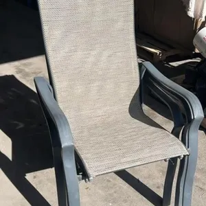 3 Stacking patio chairs. *NO SHIPPING #LYS.