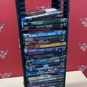 Small stand with DVD movies *NO SHIPPING