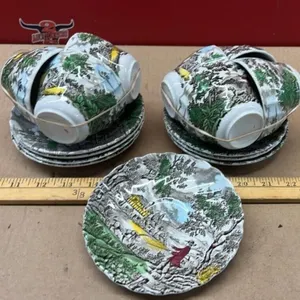 15 pieces Vintage Myott China - The Hunter