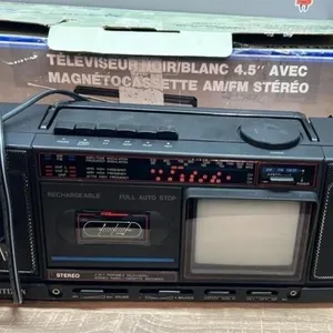 Radio/cassette/TV stereo