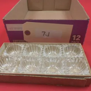 Heisey Ridgeleigh Glass Salt Cellar / Dip Bowl