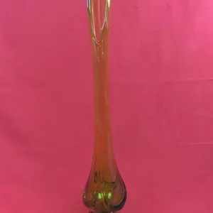 Vintage Viking Glass "Epic" Swung Vase in Avacad