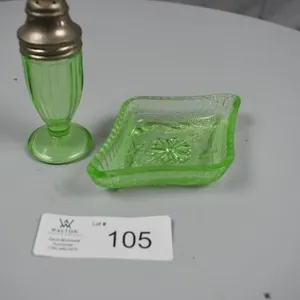 Vaseline Glass Pieces
