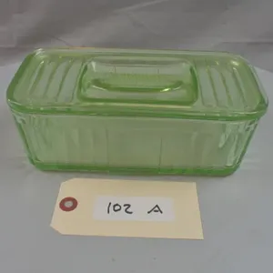 Uranium Glass Refrigerator Dish