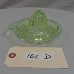 Uranium Glass Citrus Reamer