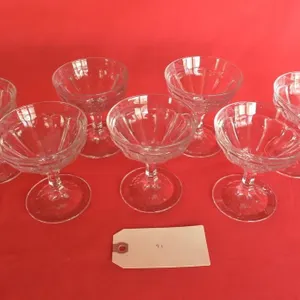 Heisey Clear Glass Sherbet Stem / Champagne Coupe