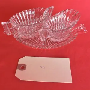 Heisey Ridgeleigh Creamer & Open Sugar Set